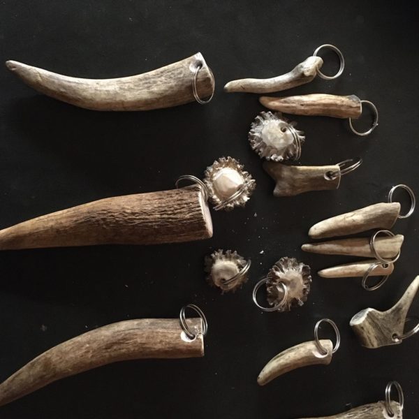 deer antler key rings crafts