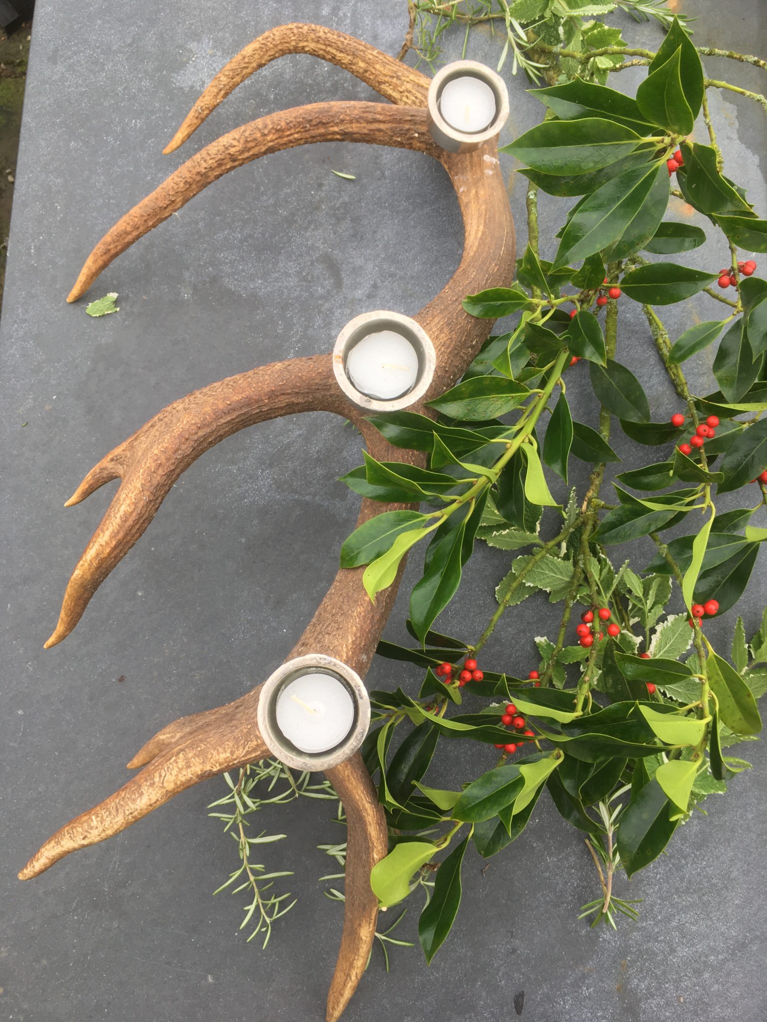 Scottish antler candlestick holder Millbank Venison gift